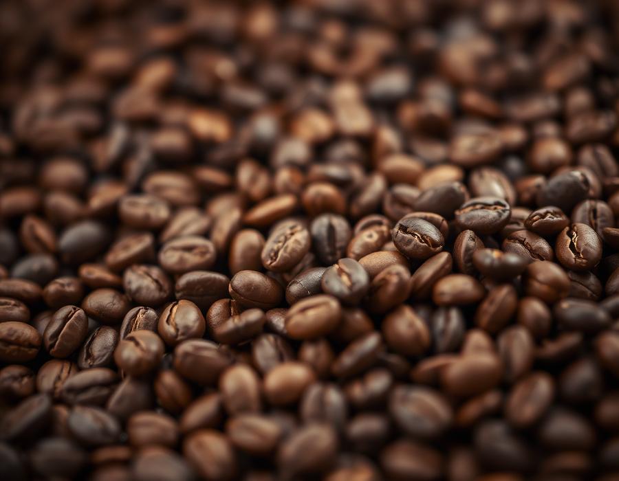 Roasted coffee beans